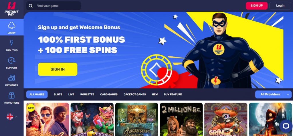 Instant pay Casino